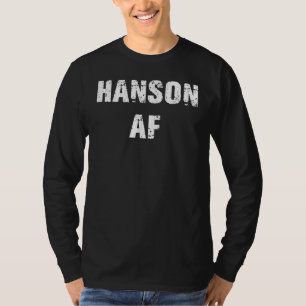 Camiseta Hanson Surname Af Vintage Retro Men Girl Bo