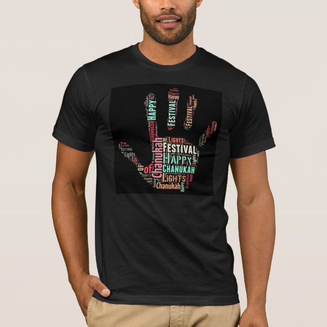 CAMISETA HANUKAH T-SHIRTS - CHANUKAH - PRESENTES JUDEUS - E (Frente)