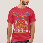 Camiseta Hanukcats Hanukkah Cat Aloja Férias Feias Feias Fe<br><div class="desc">Hanukcats Chanukkah Cat Adormece Férias Feias Feias Feias.</div>