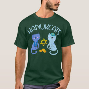 Camiseta Hanukcats Hanukkah Para Gatos David Star Men W