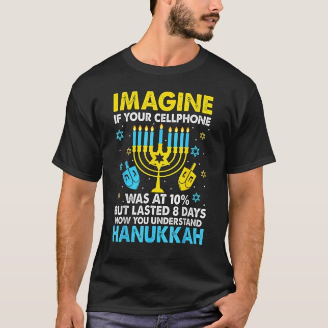 Camiseta Hanukkah Cellphone Chanukkah (Frente)