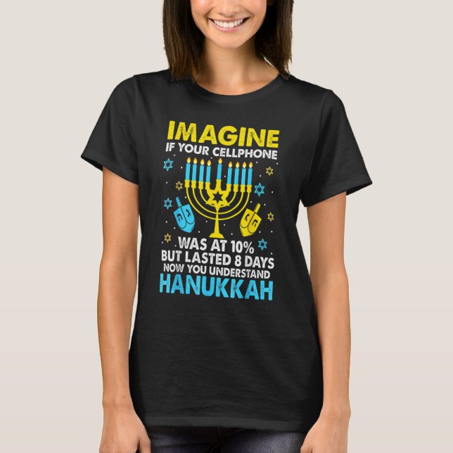 Camiseta Hanukkah Cellphone Chanukkah (Frente)