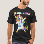 Camiseta Hanukkah Dabbing Judaico Unicorn Chanukah<br><div class="desc">Hanukkah Dabbing Unicorn judaico Chanukah</div>