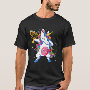 Camiseta Hanukkah Dabbing Unicorn