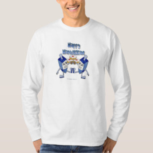 Camiseta Hanukkah Dancing Dreidels e Jelly Doughnut