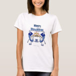 Camiseta Hanukkah Dancing Dreidels e Jelly Doughnut<br><div class="desc">Você está vendo The Lee Hiller Designs Collection of Home and Office Decor,  Roupa,  Gifts and Coleções. As Designs incluem Lee Hiller Photoographic e Mixed Media Digital Art Collection. Você pode ver sua fotografia da Nature em http://HikeOurPlanet.com/ e seguir seu blog de caminhada no Hot Primavera National Park.</div>