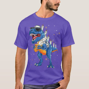 Camiseta Hanukkah Dinosaur Menorasaurus T Re Dino Chanukah