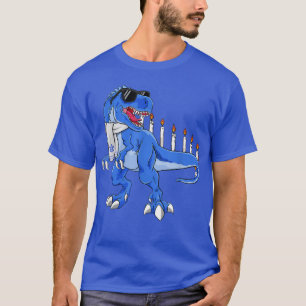 Camiseta Hanukkah Dinossaur Menorasaurus T Re Chanukah Boys
