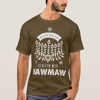 Camiseta Hanukkah é melhor com a família da Maw Maw