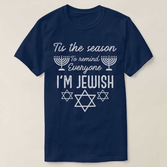 Camiseta Hanukkah é todo mundo que sou judeu Menorah Hanukk (Frente do Design)