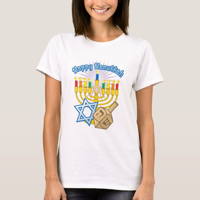 Camiseta Hanukkah feliz (Frente)