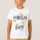 Camiseta "Hanukkah Happy"<br><div class="desc">"Hanukkah Happy" Crianças T-Shirt. (Escolha entre uma variedade de opções de camiseta.)</div>