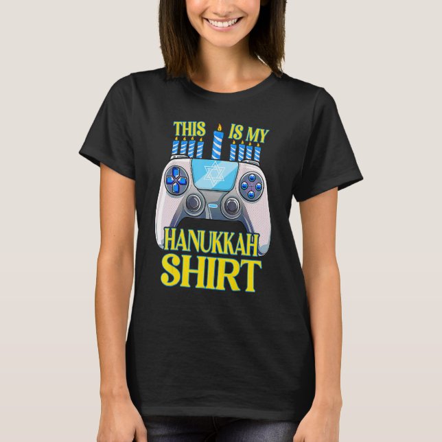 Camiseta Hanukkah Jewish Christmas Boys This Is My Hanukkah (Frente)