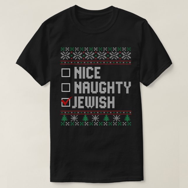 Camiseta Hanukkah Jewish HolidayChannukah Juew Ugly Hanukka (Frente do Design)