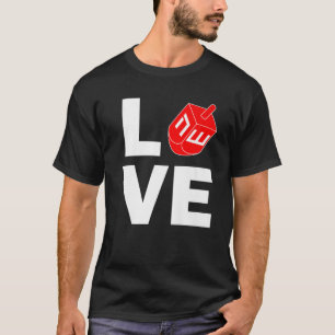 Camiseta Hanukkah Love Vintage Dreidel Jewish Holiday