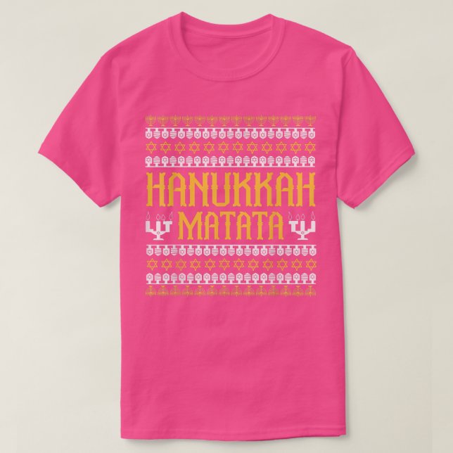 Camiseta Hanukkah Matata (Frente do Design)