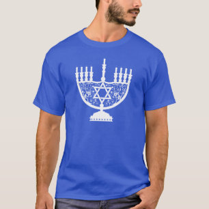 Camiseta Hanukkah Menorah