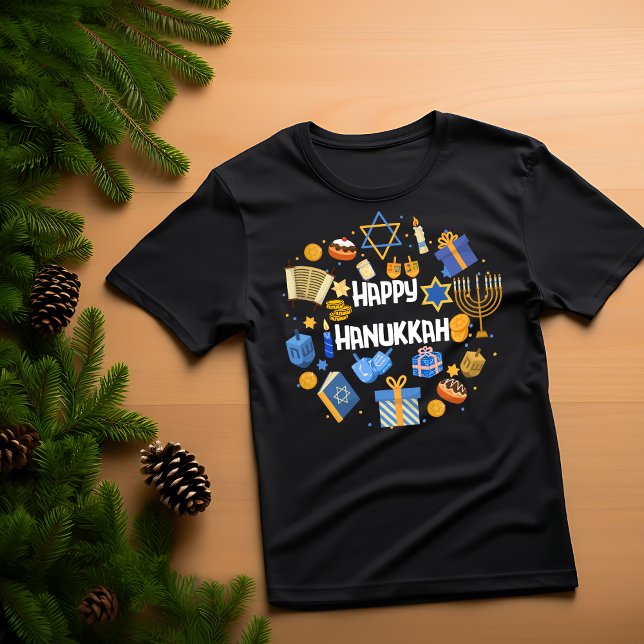 Camiseta Hanukkah Menorah T-shirt   (Criador carregado)