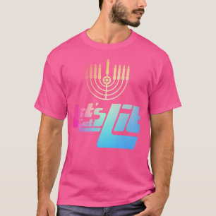 Camiseta Hanukkah Menorah, um judeu engraçado, deixa ficar
