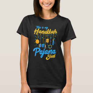 Camiseta Hanukkah Pajama Dreidel Toy Boys Meninas Judaica C