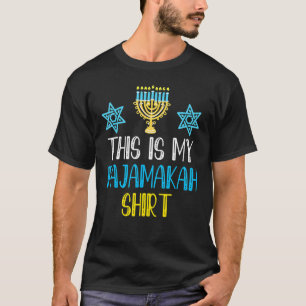 Camiseta Hanukkah Pajama Este É O Meu Teto De Pijamakah