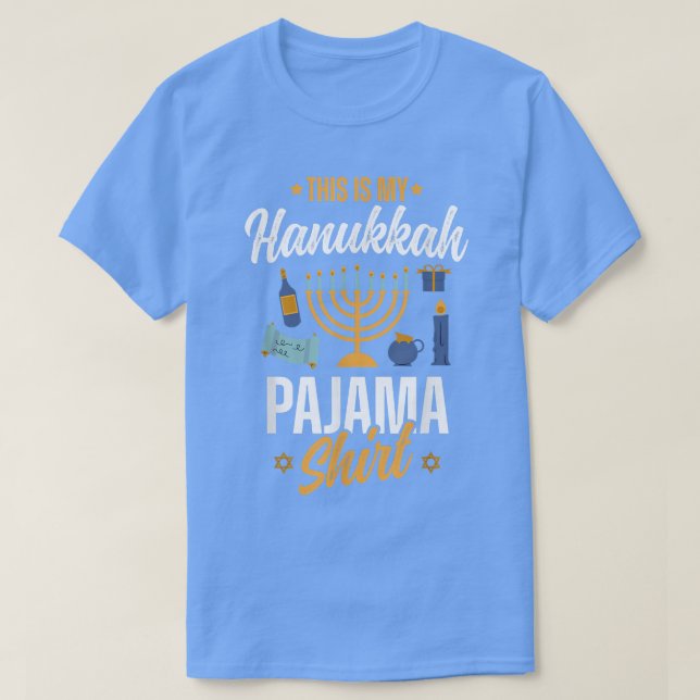 Camiseta Hanukkah Pajama   Hanukkah  (Frente do Design)