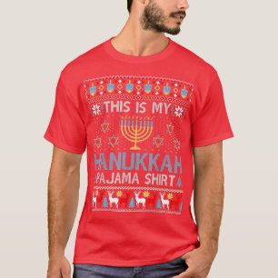 Camiseta Hanukkah Pajamakah dá o judeu amigo judeu Chanukka