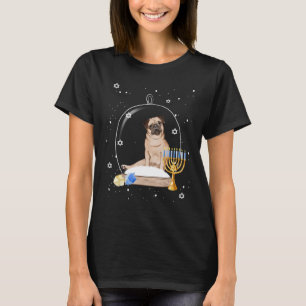 Camiseta Hanukkah Pug Dog Globe Pajama