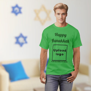 Camiseta Hanukkah saudação a Shamrock Green