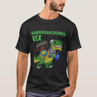 Camiseta Hanukkah Saurus Rex Funny T Rex Dinosaur Hanukkah