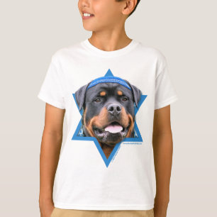 Camiseta Hanukkah Star de David - Rottweiler