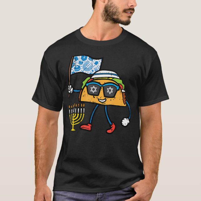 Camiseta Hanukkah Tacos Chanukah Jewish Mexican Food Men Wo (Frente)
