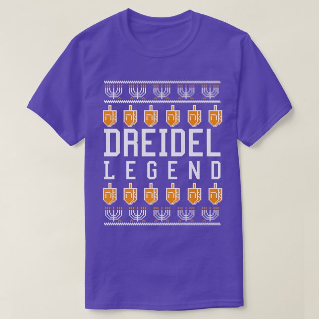 Camiseta Hanukkah Vintage Dreidel Champion Engraçado Hol Ju (Frente do Design)