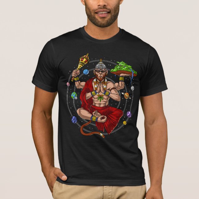 Camiseta Hanuman Hindu Deus (Frente)