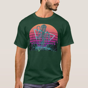 Camiseta Hanuman Hindu Deus Antigo Hindu Mythology Vaporwav