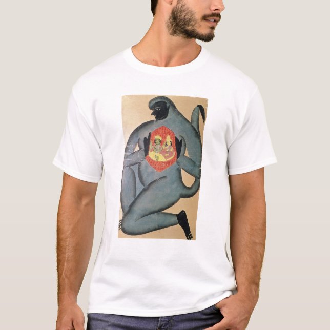 Camiseta Hanuman que revela Rama e Sita (Frente)