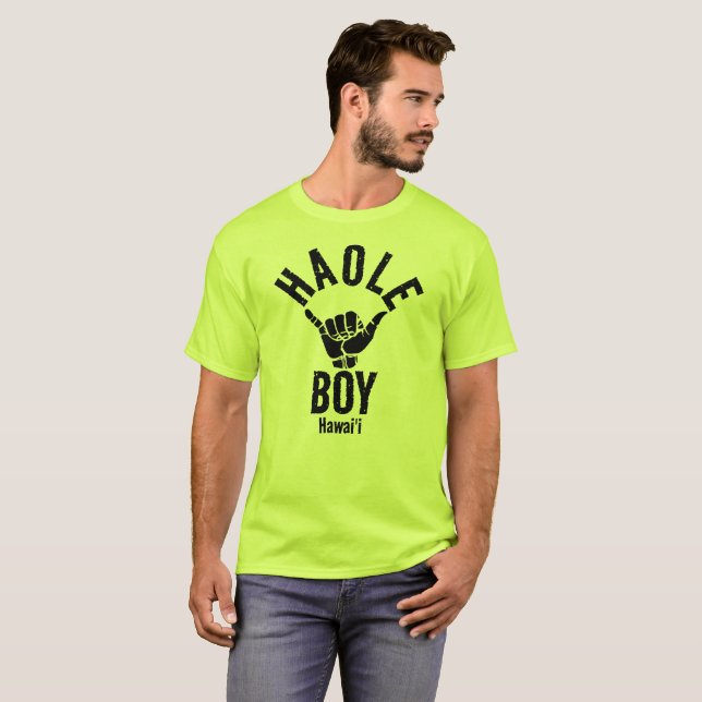 CAMISETA HAOLE BOY SHAKA HAWAII (Frente Completa)