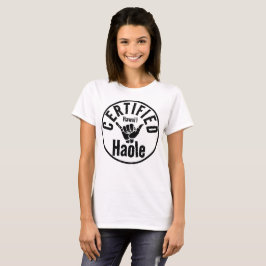 CAMISETA HAOLE CERTIFICOU SHAKA HAWAII