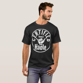CAMISETA HAOLE CERTIFICOU SHAKA HAWAII O