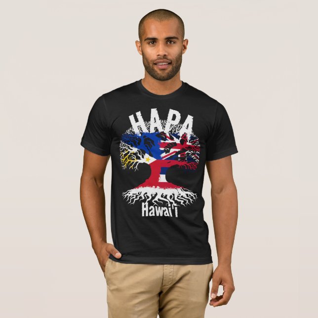 CAMISETA HAPA FILIPINAS RAÍZES HAWAII (Frente Completa)