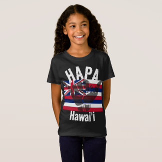Camiseta HAPA HAWAII HI Sinalizador TRIBAL SHAKA BG