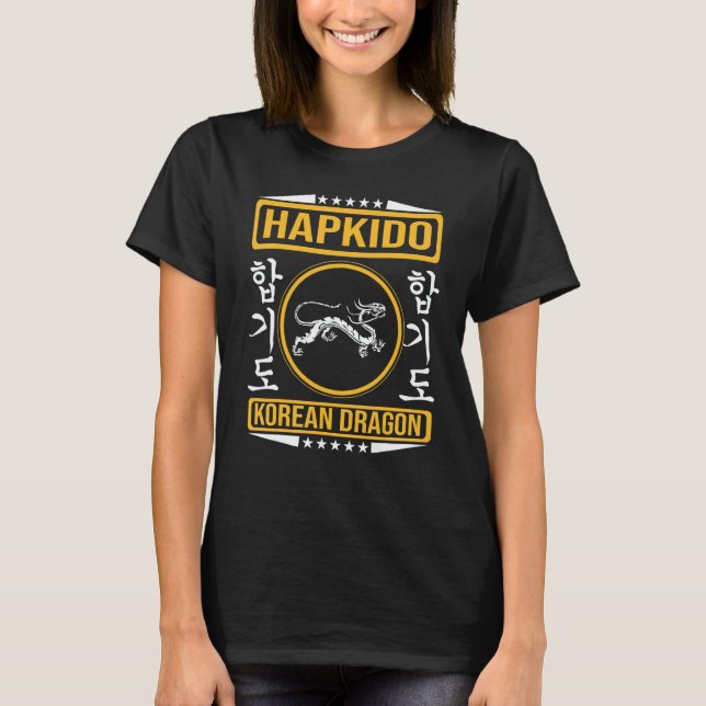 Camiseta Hapkido with Korean dragon for the Hapkidoin (Frente)