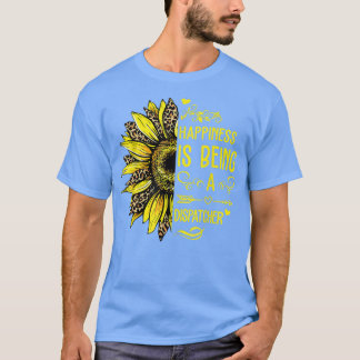 Camiseta Happiness Is Being A Dispatcher Sunflower Hippie W