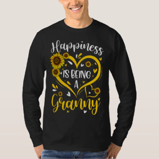 Camiseta Happiness Is Being A Granny Sunflower Mother s Day