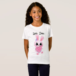 Camiseta Happiness magic sweet bunny in the rainbow