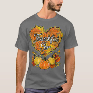 Camiseta Happpy Thanksgiving Day Autumn Fall Maple Thankful