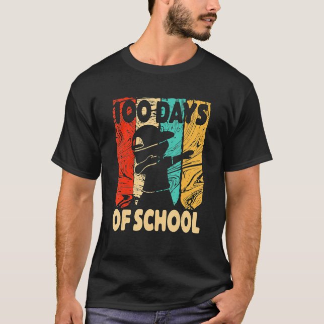 Camiseta Happy 100 Days Of School 100th Day Dabbing Child K (Frente)