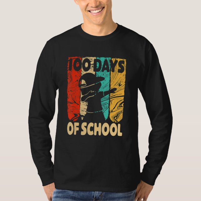 Camiseta Happy 100 Days Of School 100th Day Dabbing Child K (Frente)