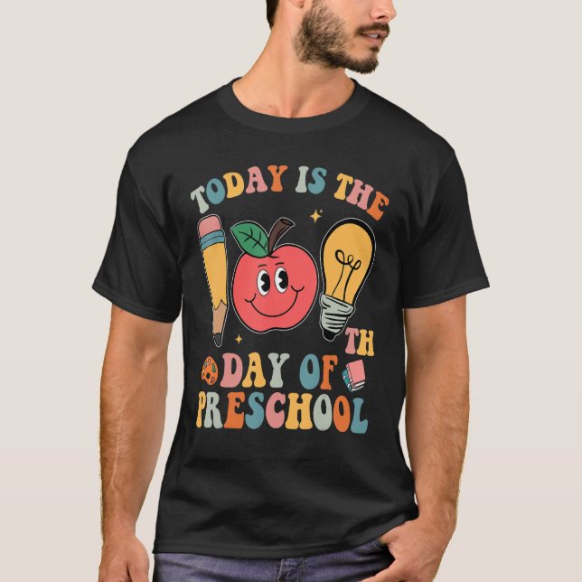 Camiseta Happy 100 Days Of School Today Is The 100th Day Of (Frente)