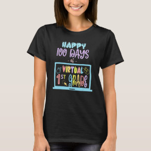 Camiseta Happy 100 Days of Virtual Seventh Grade  100th day